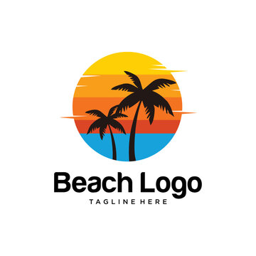 Sunset Beach Logo Design