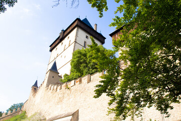 Fototapeta premium Medieval Karlstein castle in Czech Republic