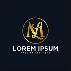 Letter ML Luxury Brand Logo Design