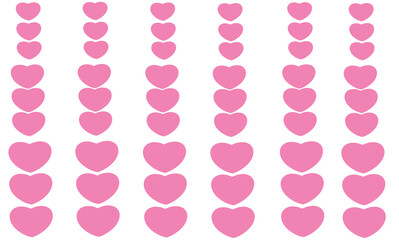 Various heart-shaped vector images for Valentine's Day or wallpaper