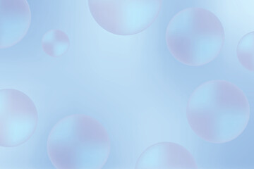 Bokeh Blue Bubble Pattern Abstract Background. Modern Wallpaper. Vector Illustration