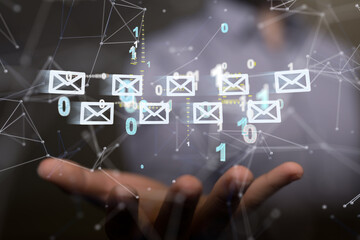 Mail Communication Connection message to mailing