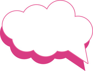 cute colorful speech bubbles, text box, conversation box, chat box, frame talk, speak balloon