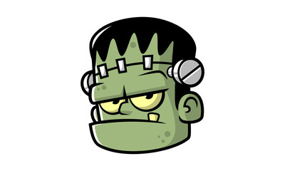 Frankenstein head cartoon
