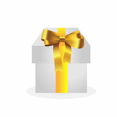 holiday packaging with yellow bow