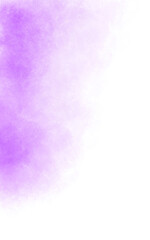 abstract watercolor purple gradient background. a spot on the side on a white background