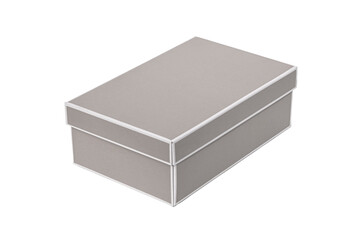 shoebox on white background