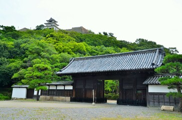 丸亀城 天守閣と御殿表門