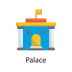 Palace vector flat Icon Design illustration. Miscellaneous Symbol on White background EPS 10 File