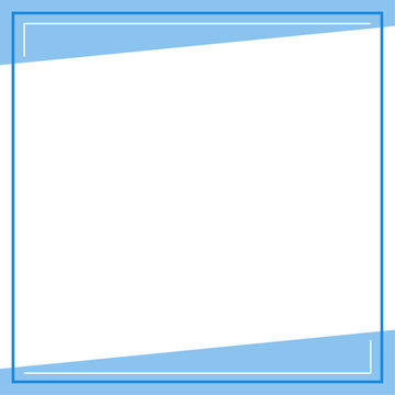 Blue and white background color with stripe line shape. Suitable for social media post and web internet ads. Template layout. Frame, boarder for text, picture, advertisement. Empty space. 