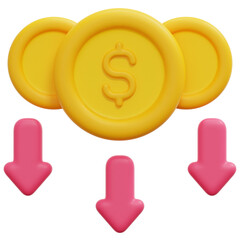 low price 3d render icon illustration