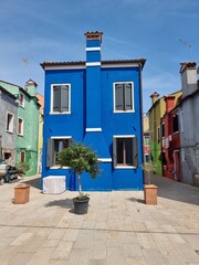 Fototapeta na wymiar Burano colorful houses