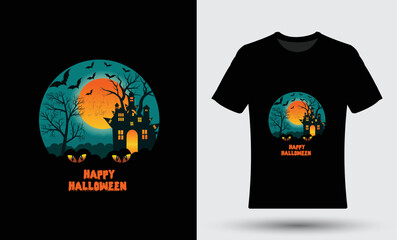 Beautiful and eye-catching Halloween t-shirt design 01
