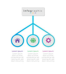 3 option business infographic diagram and presentation design