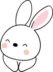 Bunny cartoon Spring concept