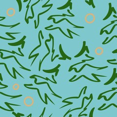 seamless background with Christmas trees