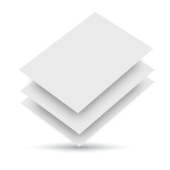 3d blank business cards. Branding elements. Vector