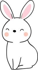 Obraz na płótnie Canvas Bunny cartoon Easter concept