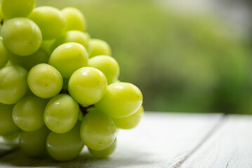 新鮮なシャインマスカット