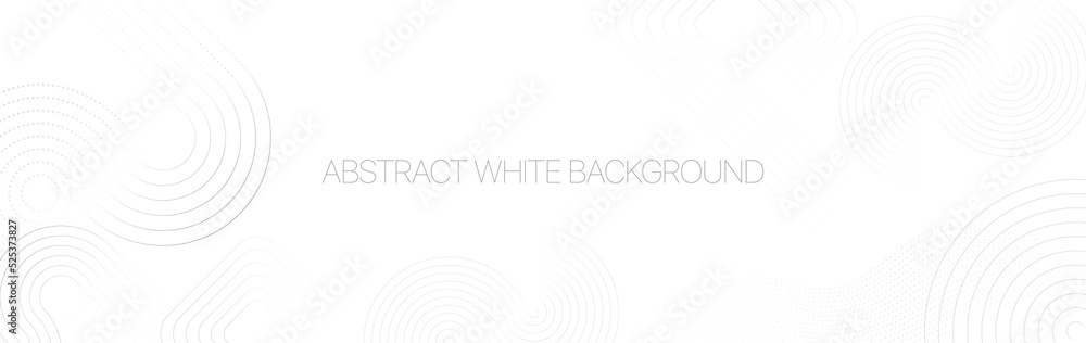 Aufkleber abstract background white and gray curve circle with haltone. vector illustration