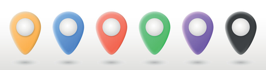 Map mark 3d, great design for any purposes. 3d vector illustration