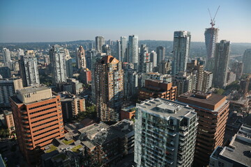 Fototapeta premium view of vancouver from above