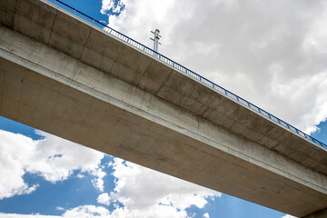 Bridge of a highway stock photo
