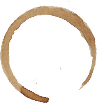 Coffee Stain Transparent Background Texture Real Stain Design Element