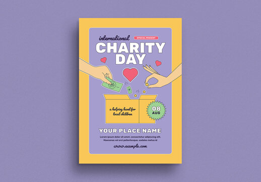 International Charity Day Event Flyer
