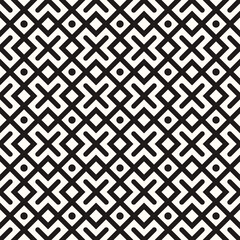 Vector Geometric Abstract Seamless Monochrome Pattern Texture Repeating Background