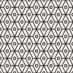 Vector Geometric Abstract Seamless Monochrome Pattern Texture Repeating Background