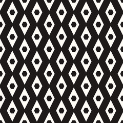 Vector Geometric Abstract Seamless Monochrome Pattern Texture Repeating Background