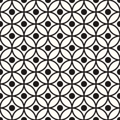 Vector Geometric Abstract Seamless Monochrome Pattern Texture Repeating Background