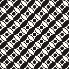 Vector Geometric Abstract Seamless Monochrome Pattern Texture Repeating Background