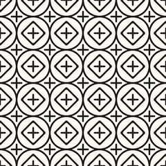 Vector Geometric Abstract Seamless Monochrome Pattern Texture Repeating Background