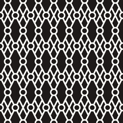 Vector Geometric Abstract Seamless Monochrome Pattern Texture Repeating Background