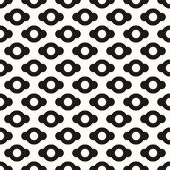 Vector Geometric Abstract Seamless Monochrome Pattern Texture Repeating Background