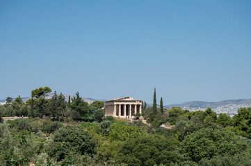 Fototapeta na wymiar Beautiful ancient greek buildings