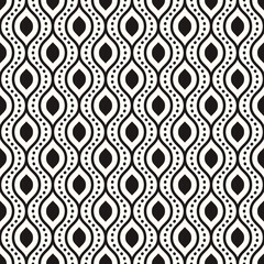 Vector Geometric Abstract Seamless Monochrome Pattern Texture Repeating Background