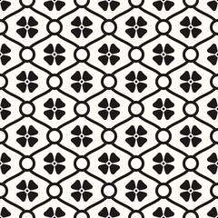 Vector Geometric Abstract Seamless Monochrome Pattern Texture Repeating Background