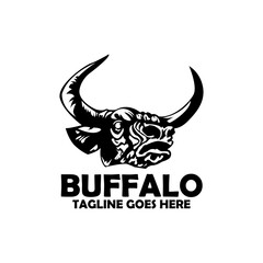 bull head icon. illustration of a bull head vector