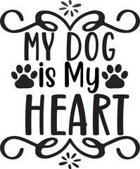 Obraz premium dog svg design cut file