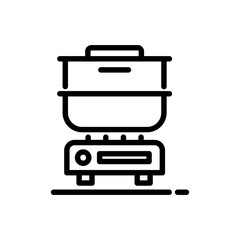 manual rice cooker icon vector illustration.