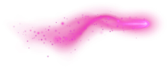 Magic Trail with Sparks and Particles