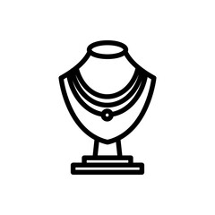 necklace icon vector illustration logo template for many purpose. Isolated on white background.
