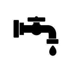 tap water icon vector illustration logo template for many purpose. Isolated on white background.