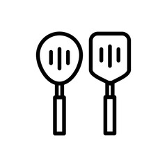 spatula icon vector illustration logo template for many purpose. Isolated on white background.