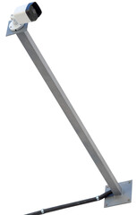 Spherical IP security camera on white