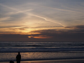 Fototapeta premium sunset on the beach