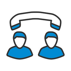 Icon Of Telephone Conversation